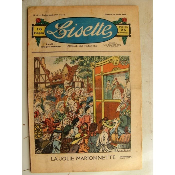 LISETTE n°4 (26 janvier 1936) Jolie marionnette (Raymond de la Nézière)
