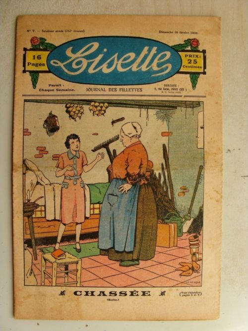 LISETTE N°7 (16 février 1936) Chassée (Le Rallic – André HENRY)