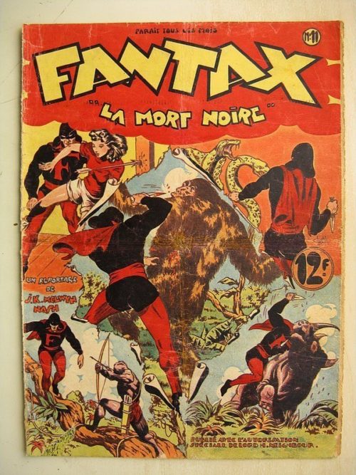 FANTAX N°11 La mort noire (Chott) Editions Pierre Mouchot 1947