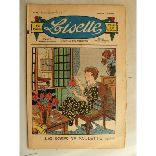 LISETTE N°22 (31 mai 1936) Les roses de Paulette – Marie-Anne et Anne-Marie (Davine – Blanche Dumoulin)
