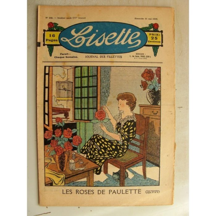 LISETTE n°22 (31 mai 1936) Les roses de Paulette