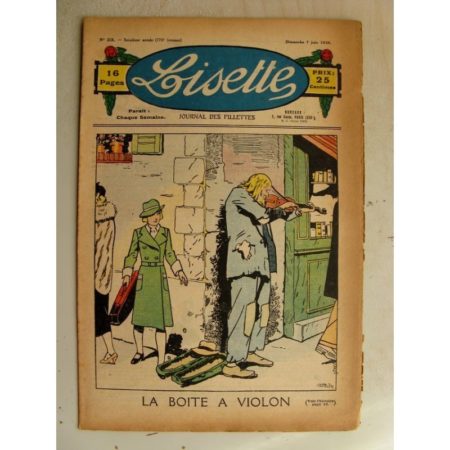 LISETTE n°23 (7 juin 1936) La boîte à violon (Louis Maîtrejean)
