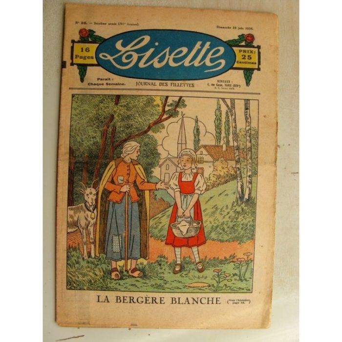 LISETTE n°26 (28 juin 1936) La bergère blanche
