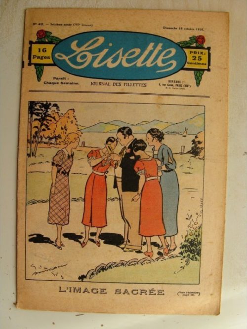 LISETTE N°42 (18 octobre 1936) L’image sacrée (Georges Bourdin) Marie-Anne et Anne-Marie (Davine – Blanche Dumoulin)