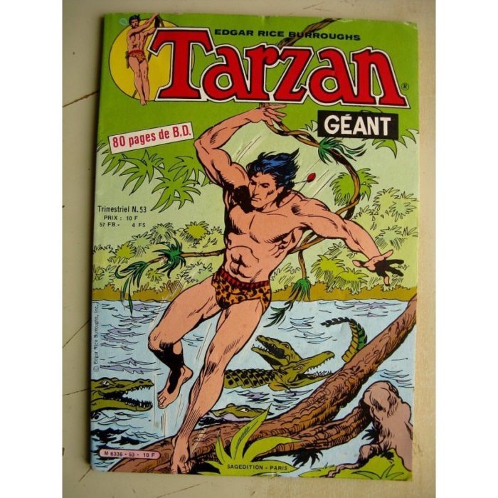 TARZAN GEANT N°53 JUJU PAS DE CHANCE - SAGEDITIONS 1983