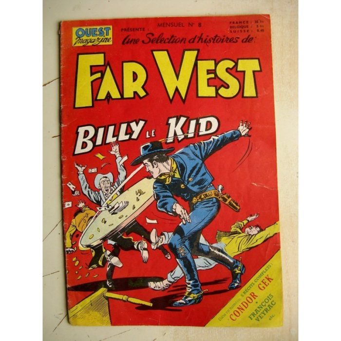 OUEST MAGAZINE (Une sélection d'histoires du far-West) N°8 BILLY LE KID (MIREILLE 1955)