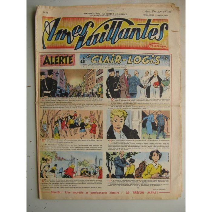 AMES VAILLANTES N°15 (FLEURUS 1954)