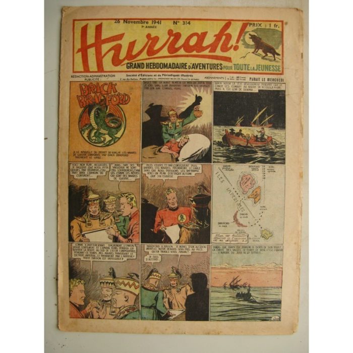 HURRAH N°314 (26 novembre 1941) Editions Mondiales