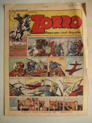 ZORRO JEUDI MAGAZINE N°108 (27 juin 1948) Editions Chapelle