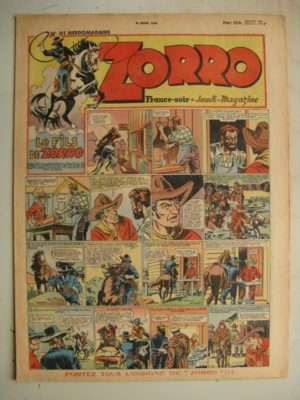 ZORRO JEUDI MAGAZINE N°111 (18 juillet 1948) Editions Chapelle