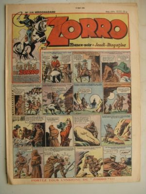ZORRO JEUDI MAGAZINE N°114 (8 août 1948) Editions Chapelle