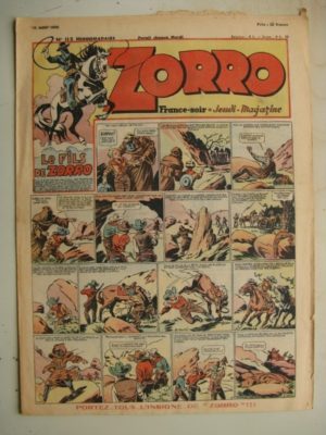 ZORRO JEUDI MAGAZINE N°115 (15 août 1948) Editions Chapelle