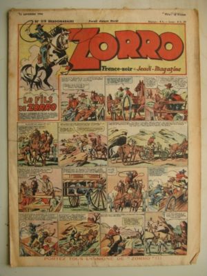 ZORRO JEUDI MAGAZINE N°119 (12 septembre 1948) Editions Chapelle