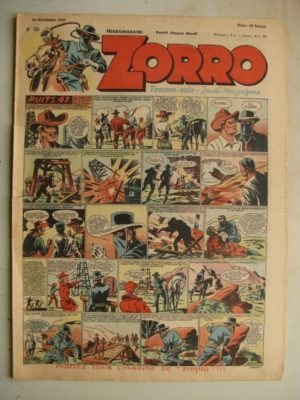 ZORRO JEUDI MAGAZINE N°129 (28 novembre 1948) Editions Chapelle