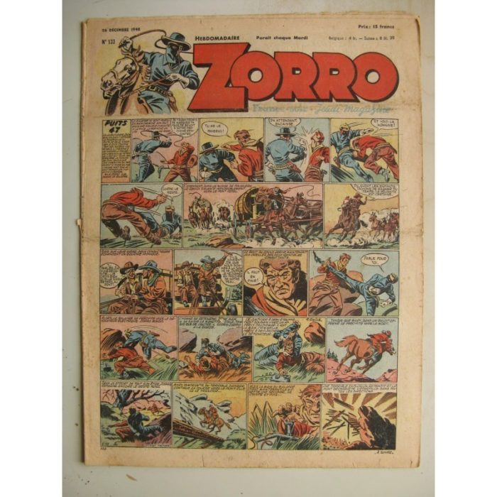 ZORRO JEUDI MAGAZINE N°133 (26 décembre 1948) Editions Chapelle