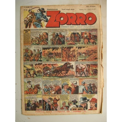 ZORRO JEUDI MAGAZINE N°135 (9 janvier 1949) Editions Chapelle