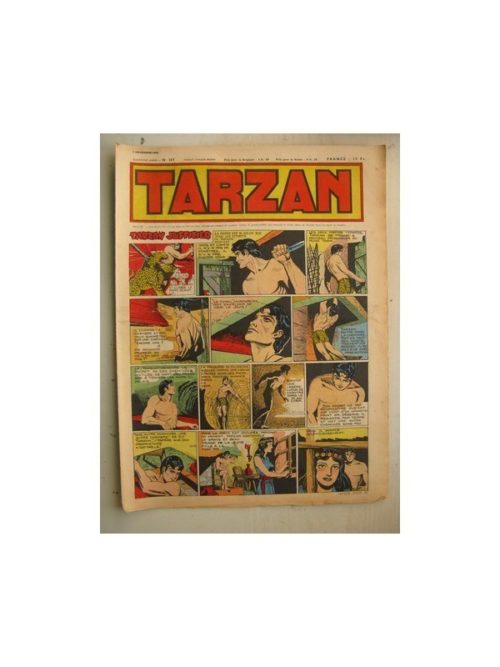 Tarzan Editions Mondiales n°167 – 4 décembre 1949 – Hogarth – Giffey – Buffalo Bill – L’Epervier – Sacrifices inconnus