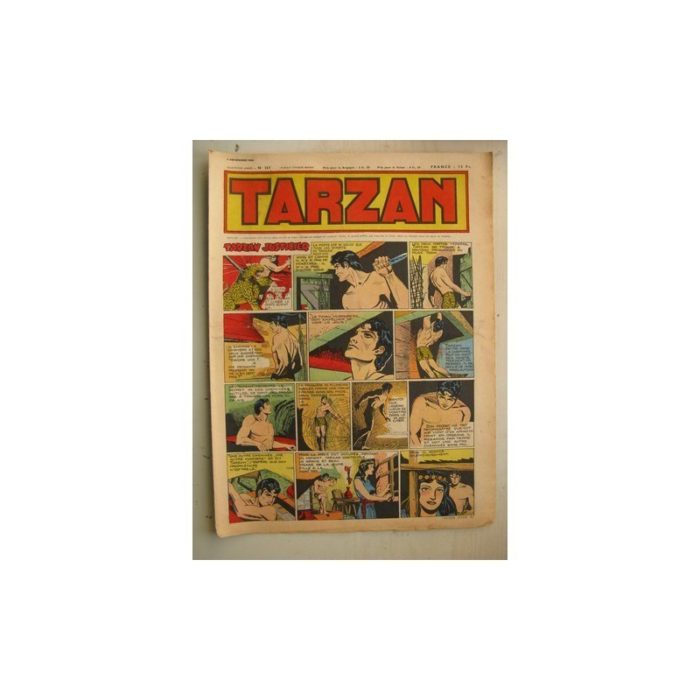 Tarzan Editions Mondiales n°166 - 4 décembre 1949 - Hogarth - Giffey - Buffalo Bill - L'Epervier - Sacrifices inconnus