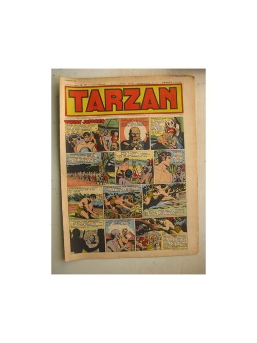 Tarzan Editions Mondiales n°172 – 8 janvier 1950 – Hogarth – Giffey – Buffalo Bill – L’Epervier – Sacrifices inconnus