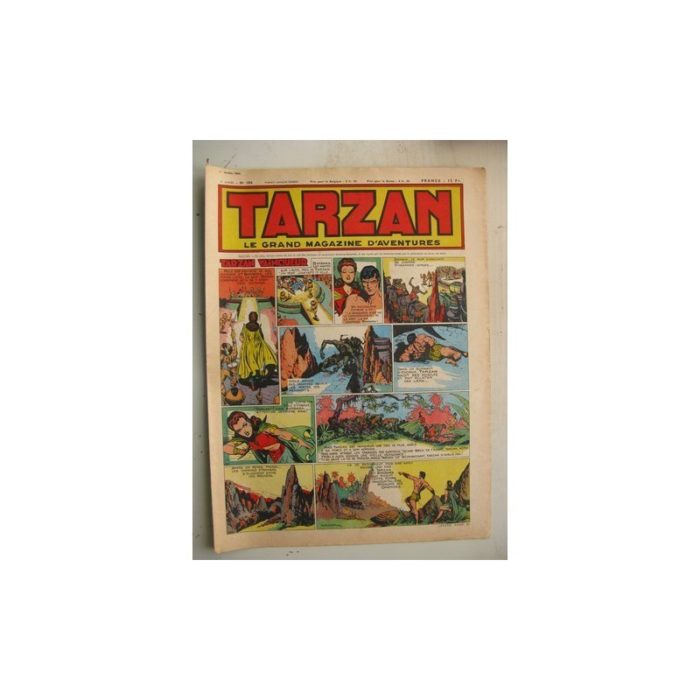 Tarzan Editions Mondiales n°184 - 1er avril 1950 - Hogarth - Giffey - Buffalo Bill - L'Epervier - Le Chevalier idéal