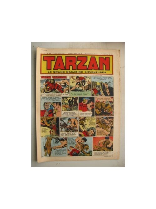 Tarzan Editions Mondiales n°185 – 8 avril 1950 – Hogarth – Giffey – Buffalo Bill – L’Epervier – Le Chevalier idéal