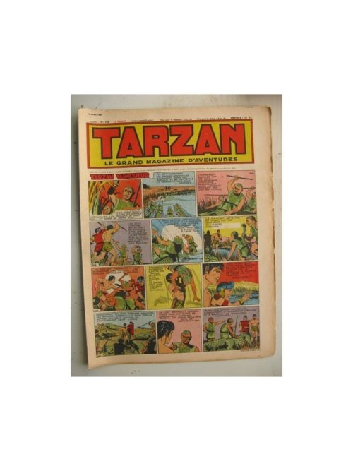 Tarzan Editions Mondiales n°186 – 15 avril 1950 – Hogarth – Giffey – Buffalo Bill – L’Epervier – Le Chevalier idéal – Dick River