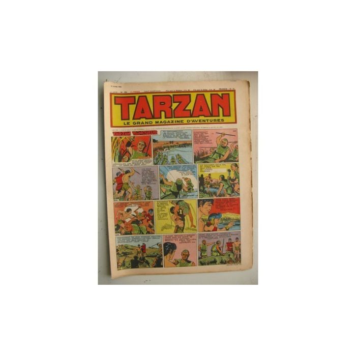 Tarzan Editions Mondiales n°186 - 15 avril 1950 - Hogarth - Giffey - Buffalo Bill - L'Epervier - Le Chevalier idéal