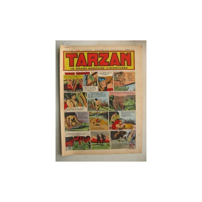 Tarzan Editions Mondiales n°187 - 22 avril 1950 - Hogarth - Giffey - Buffalo Bill - L'Epervier - Le Chevalier idéal - Dick River