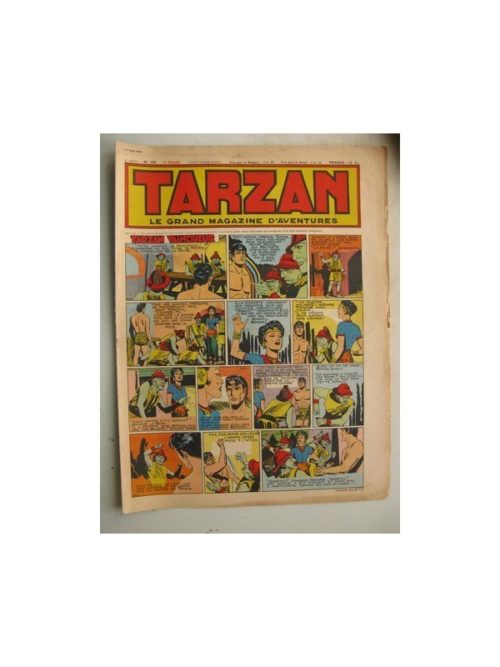 Tarzan Editions Mondiales n°190 – 13 mai 1950 – Hogarth/Giffey/René la Risposte/Buffalo Bill/Le Chevalier idéal/Dick River