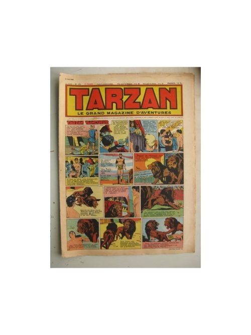 Tarzan Editions Mondiales n°191 – 20 mai 1950 – Hogarth/Giffey/René la Risposte/Buffalo Bill/Le Chevalier idéal/Dick River
