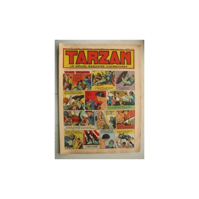 Tarzan Editions Mondiales n°192 - 27 mai 1950 - Hogarth/Giffey/René la Risposte/Buffalo Bil/Le Chevalier idéal/Dick River