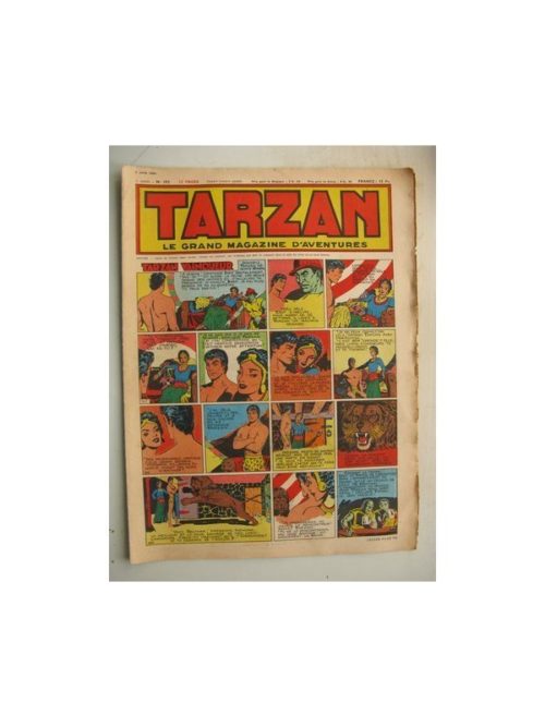 Tarzan Editions Mondiales n°193 – 3 juin 1950 – Hogarth/Giffey/René la Risposte/Buffalo Bill/Le Chevalier idéal/Dick River