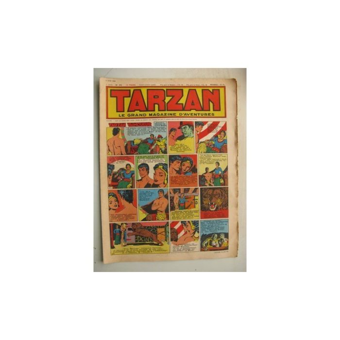 Tarzan Editions Mondiales n°193 - 3 juin 1950 - Hogarth/Giffey/René la Risposte/Buffalo Bil/Le Chevalier idéal/Dick River