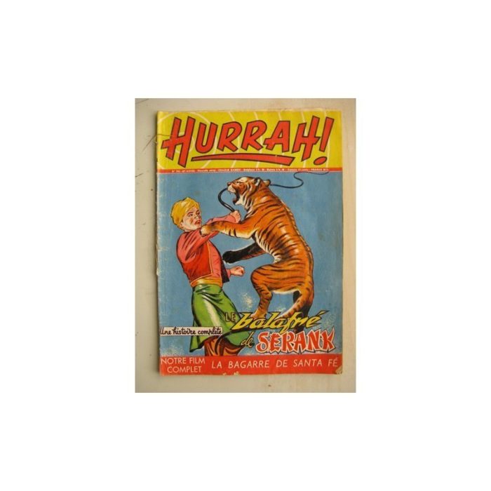 HURRAH N°118 (21 janvier 1956) Le balafré de Serank/la bagarre de Santa Fé/Robin des Bois/Duck Hurricane/L'insaisissable