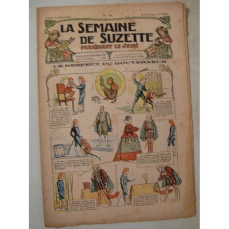 La Semaine de Suzette 10e année n°10 (1914) Le respect du gouverneur (Guydo)
