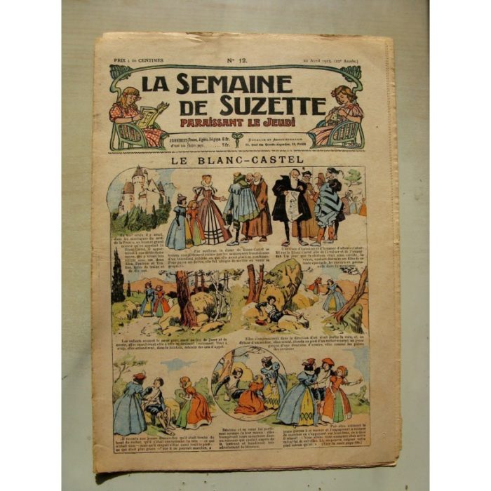 La Semaine de Suzette 11e année n°12 (1915) Le Blanc Castel (Pinchon) Bleuette (costume d'infirmière)