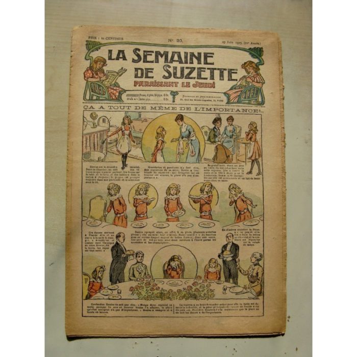 La Semaine de Suzette 11e année n°20 (1915) L'importance de la place des choses (Raymond de la Nézière)