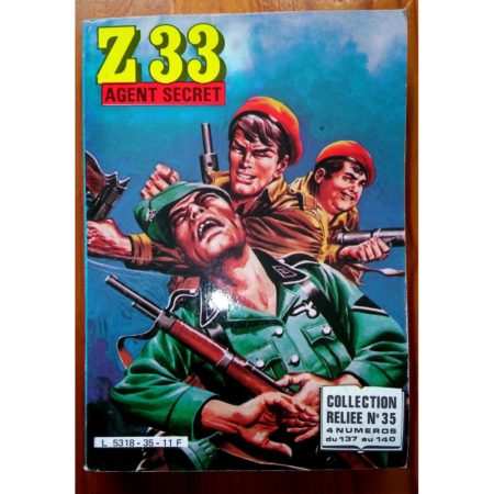Z33 AGENT SECRET ALBUM RELIE 35 (N°137-138-139-140) IMPERIA 1984