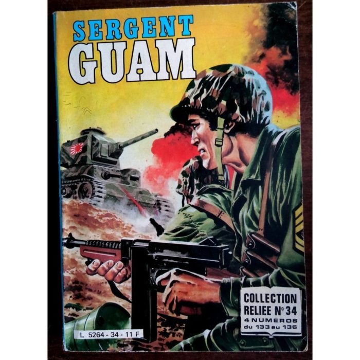 SERGENT GUAM ALBUM RELIE 34 (N°133-134-135-136) IMPERIA 1984