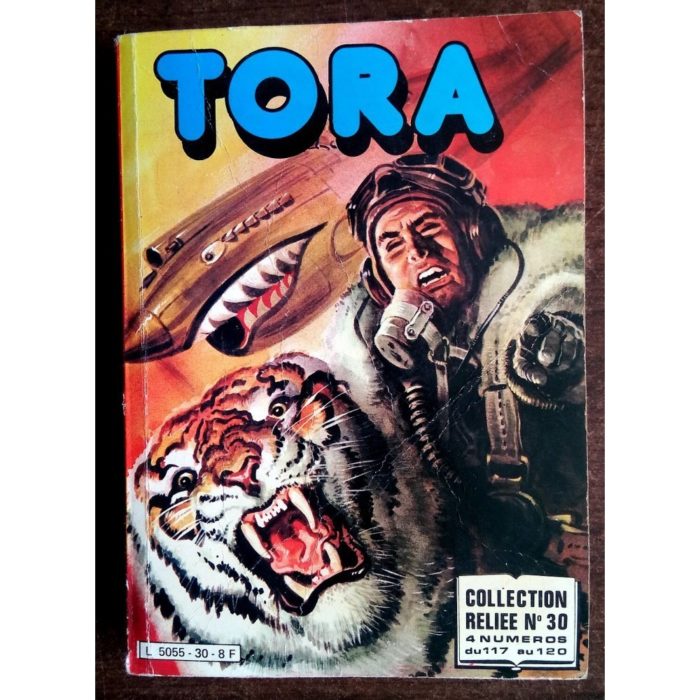 TORA LES TIGRES VOLANTS ALBUM RELIE N°30 (N°117-118-119-120) IMPERIA 1982