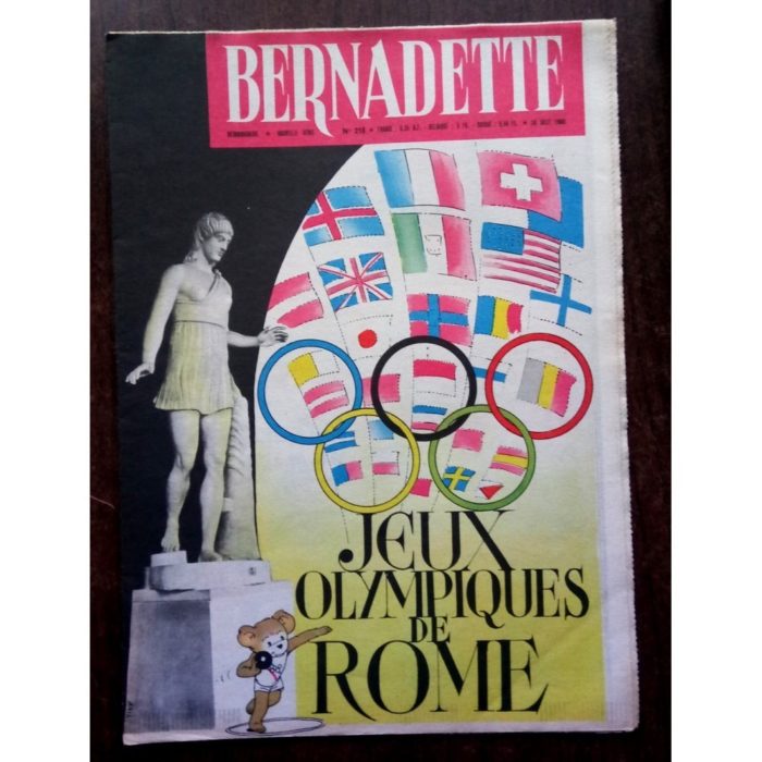 BERNADETTE N°218 (28 août 1960) Moustache et Trottinette (Calvo) Blondin, le danseur sur cordes