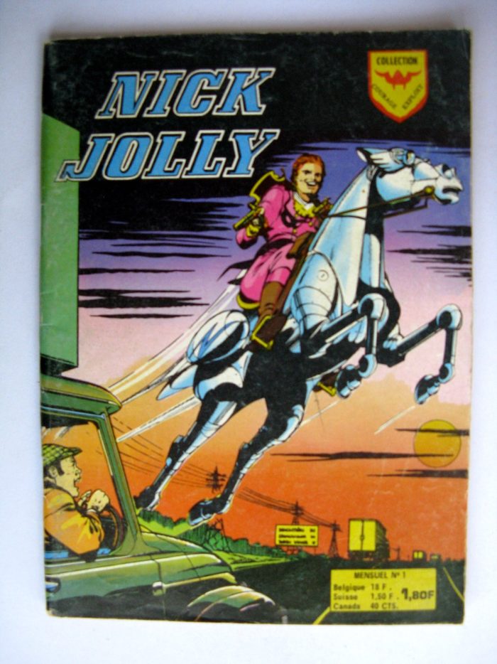 BD NICK JOLLY n°1 - Le bandit volant - Lonely Larry - Aredit 1975