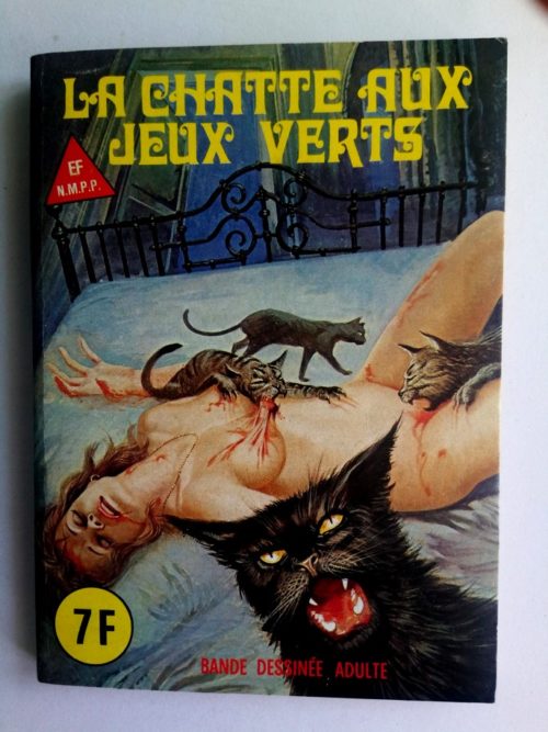 SERIE BLEUE N°75 La chatte aux yeux verts – ELVIFRANCE 1981