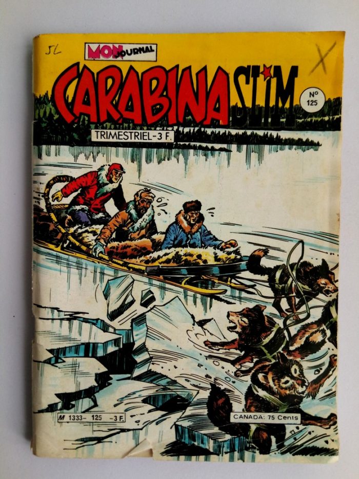 BD CARABINA SLIM N°125 Mon Journal 1980 La rivière du Cayote