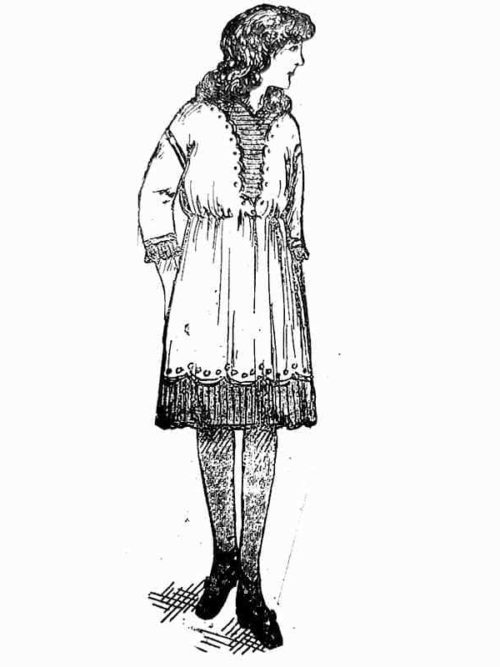 PATRON POUR HABILLER LA POUPEE BLEUETTE – Robe d’été 1913 (300)