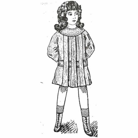 BLEUETTE - Tablier de classe 1913 - Patron de poupée