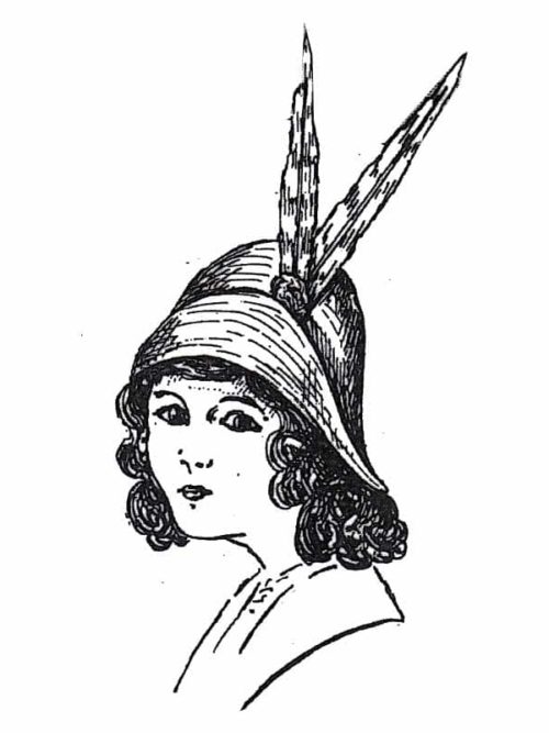 PATRON POUR HABILLER LA POUPEE BLEUETTE – Chapeau d’été 1913 (306)