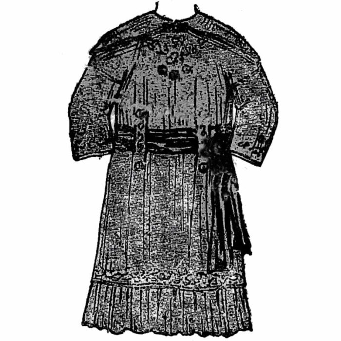 BLEUETTE - Robe habillée 1913 - Patron de poupée