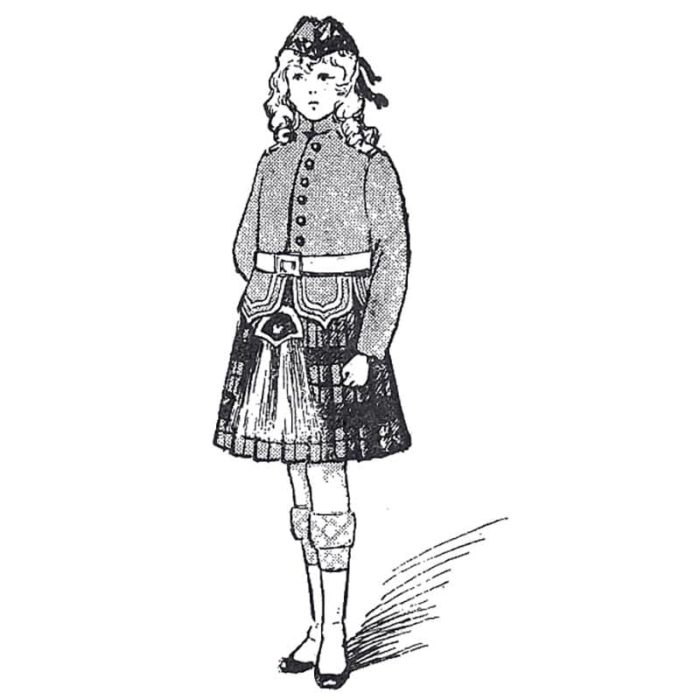 BLEUETTE – Costume d'écossaise – Patron de poupée
