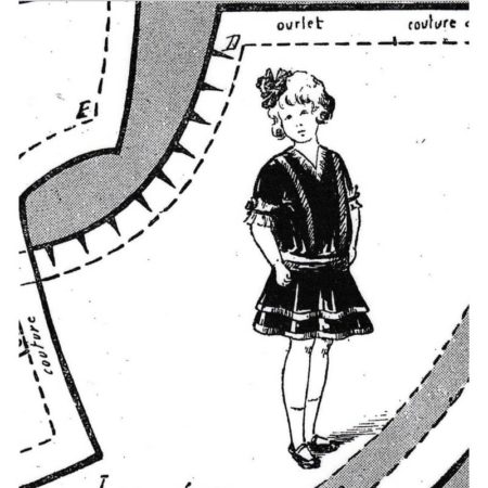 BLEUETTE – Robe anglaise de 1915 – Patron de poupée
